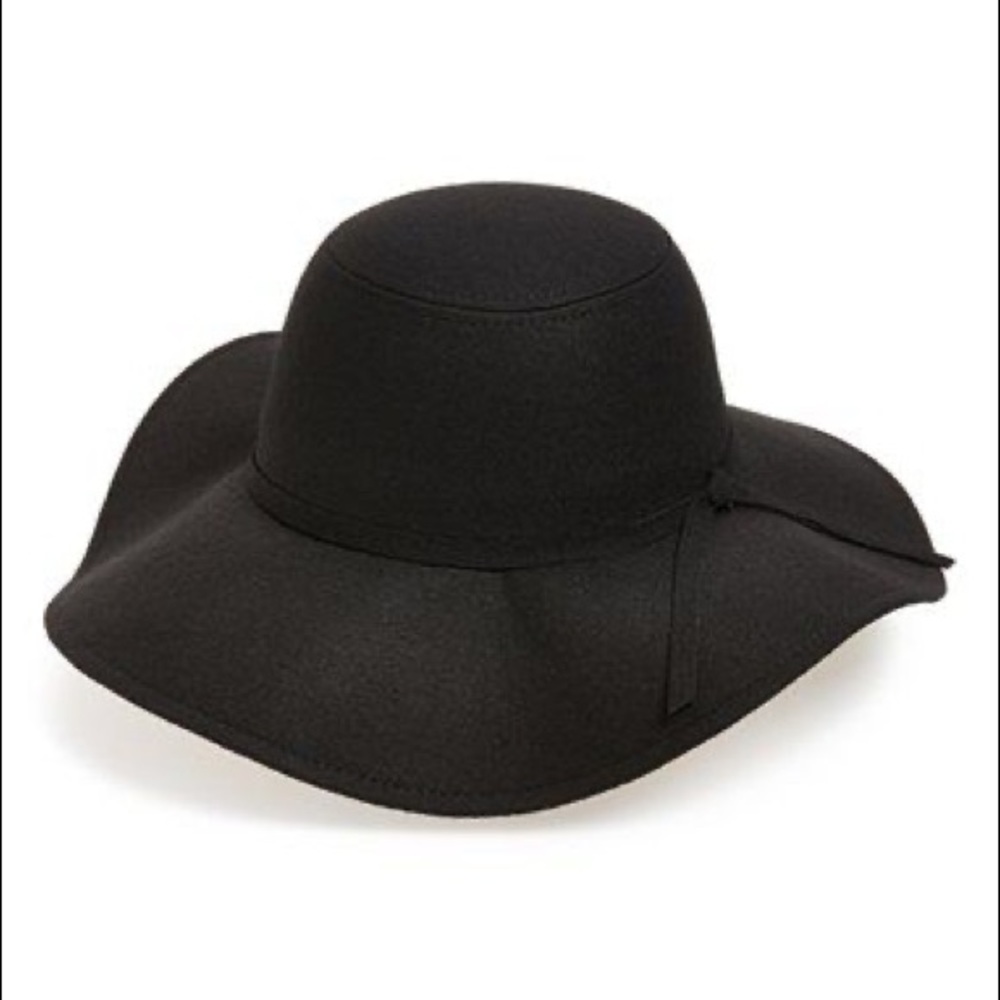 Leith Floppy Felt Hat - Black